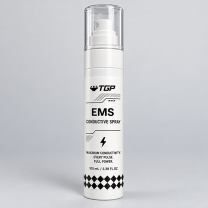 TGP EMS Conductive Spray, angled studio view